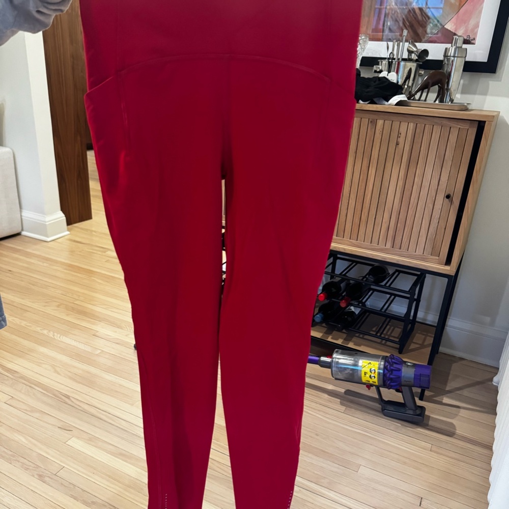 Lululemon Red Leggings